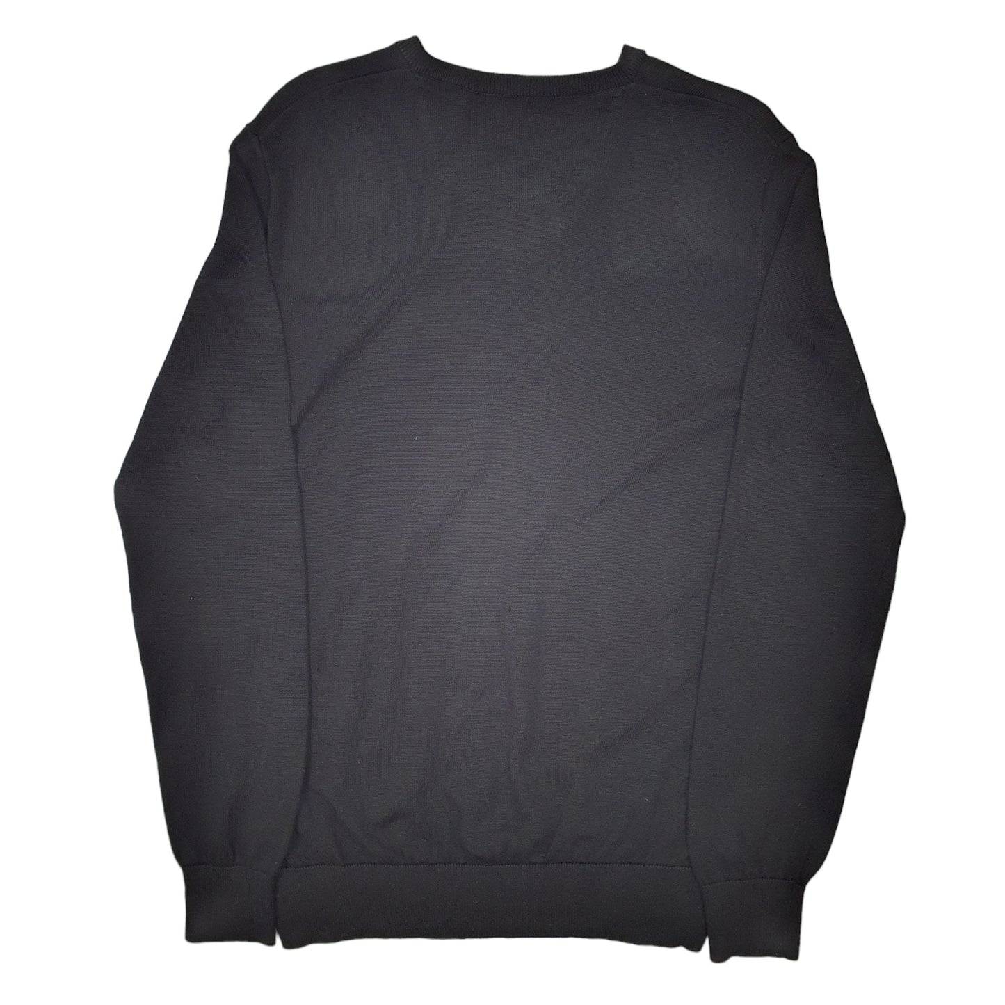 Mens Black Lacoste  V Neck Jumper