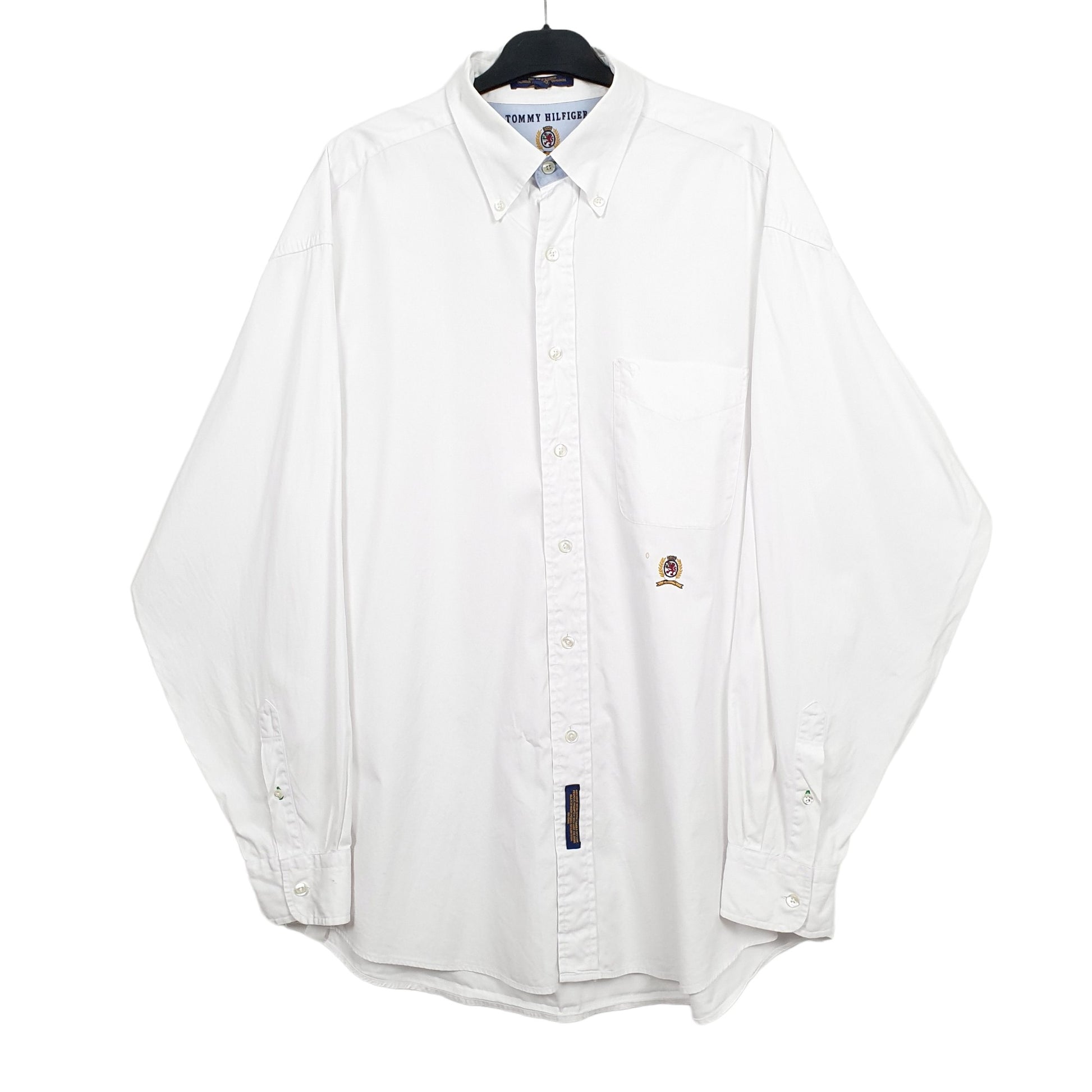 Mens White Tommy Hilfiger  Long Sleeve Shirt