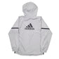 Mens Grey Adidas Seattle Sounders FC Football Hoodie Coat
