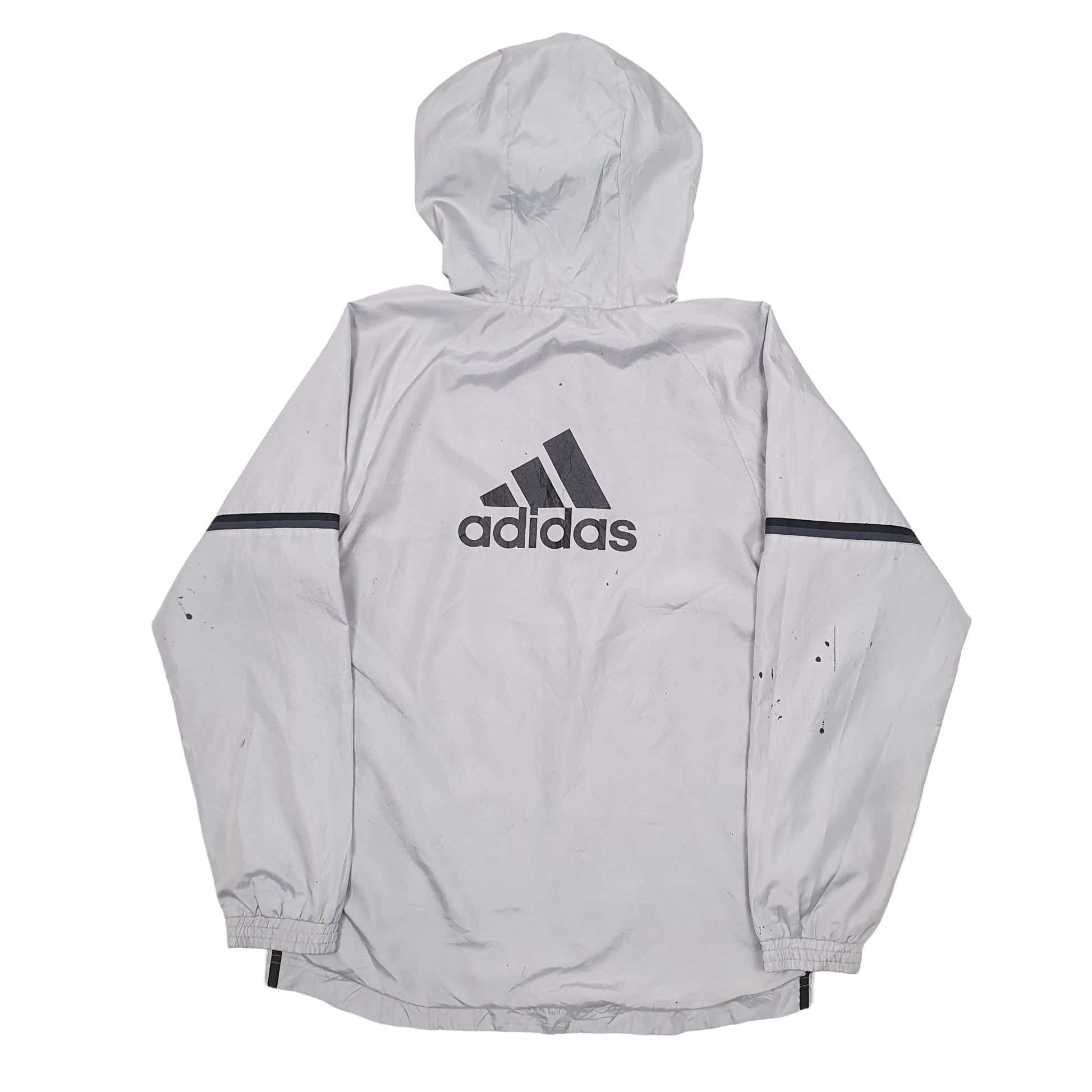 Mens Grey Adidas Seattle Sounders FC Football Hoodie Coat