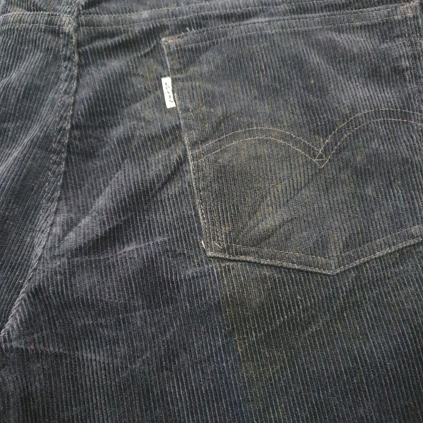 Mens Navy Levis 643 Corduroy Trousers