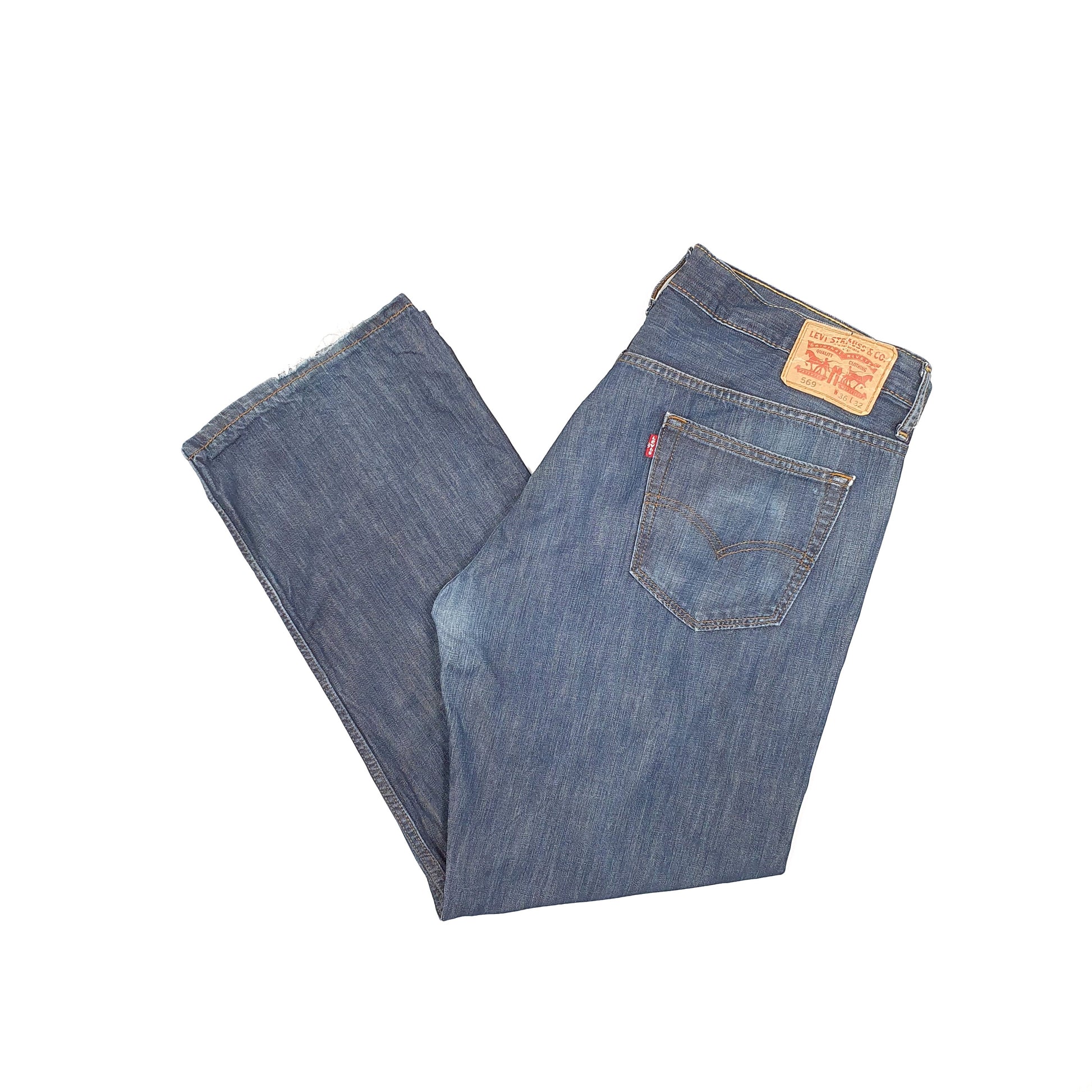 Levis 569 Loose Fit Jeans W38 L29 Blue