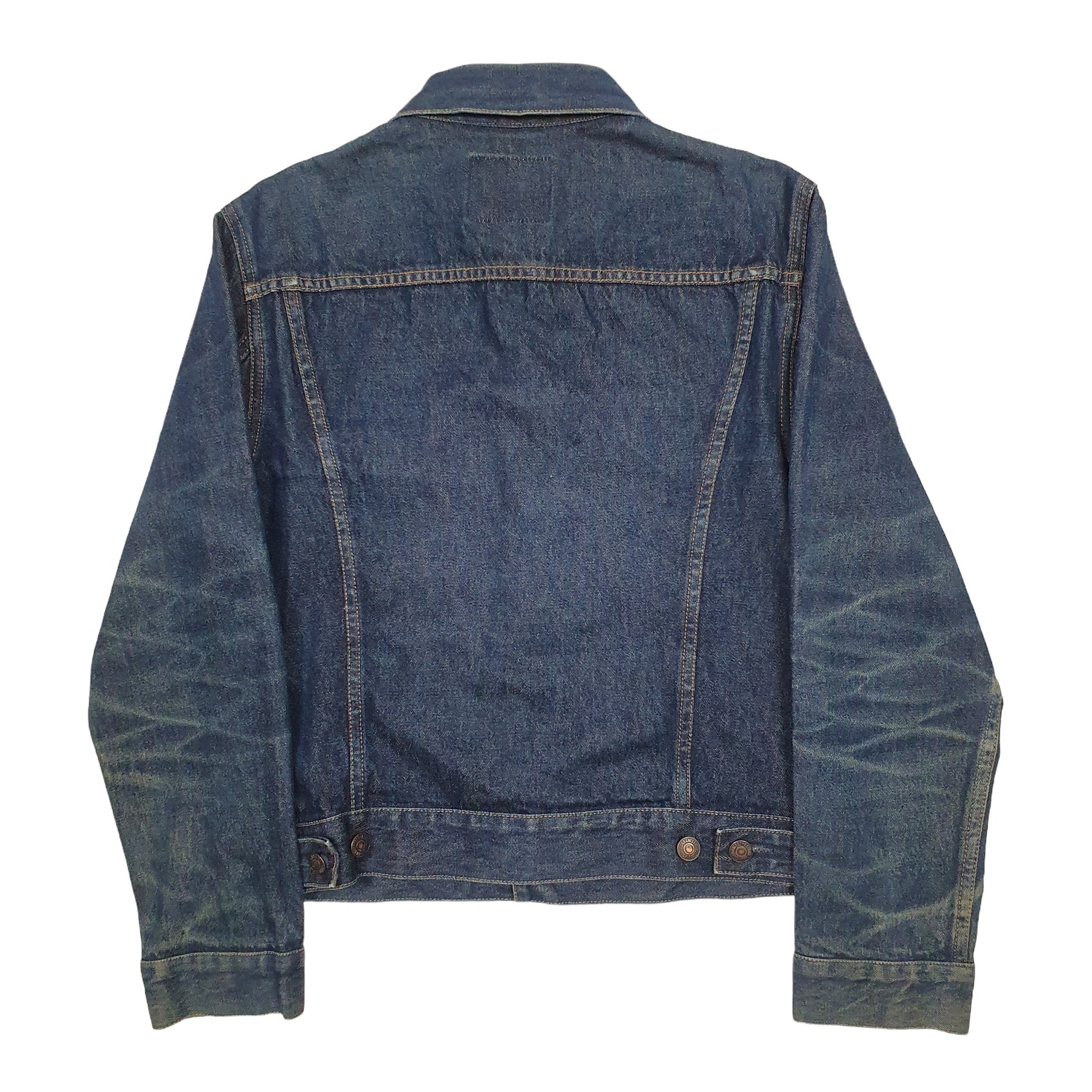 Womens Blue Basic  Denim Jacket Coat