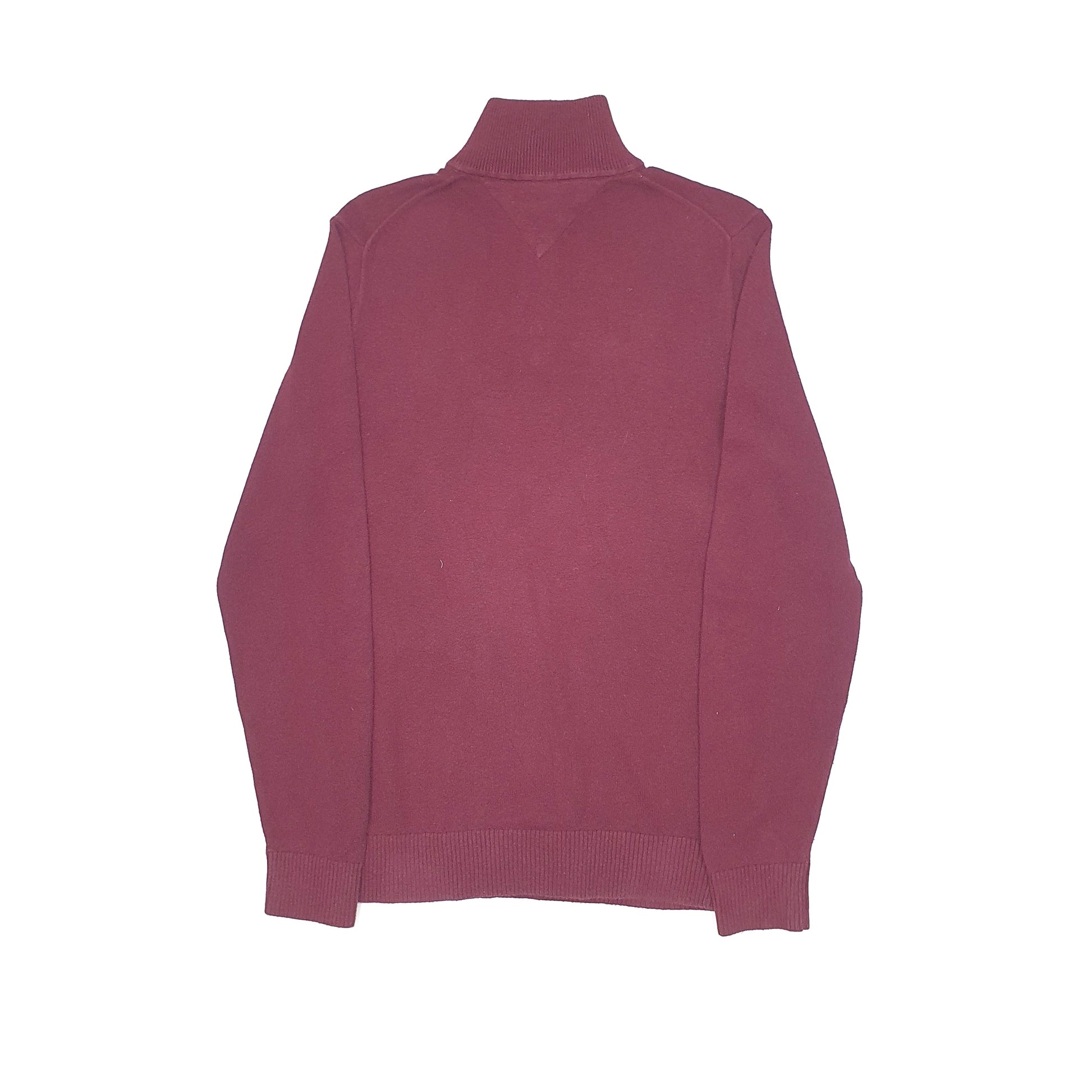 Tommy Hilfiger Quarter Zip XS Burgundy