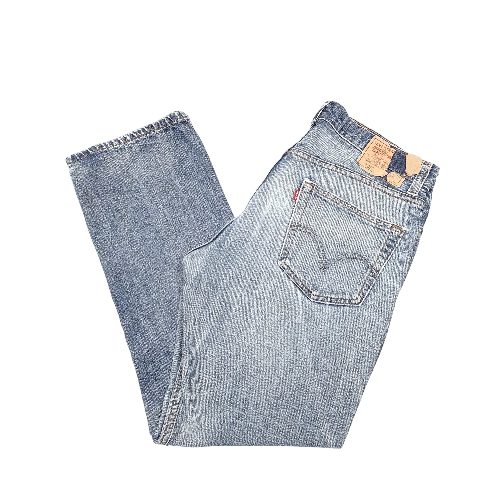 Mens Blue Levis  505 JeansW34 L30