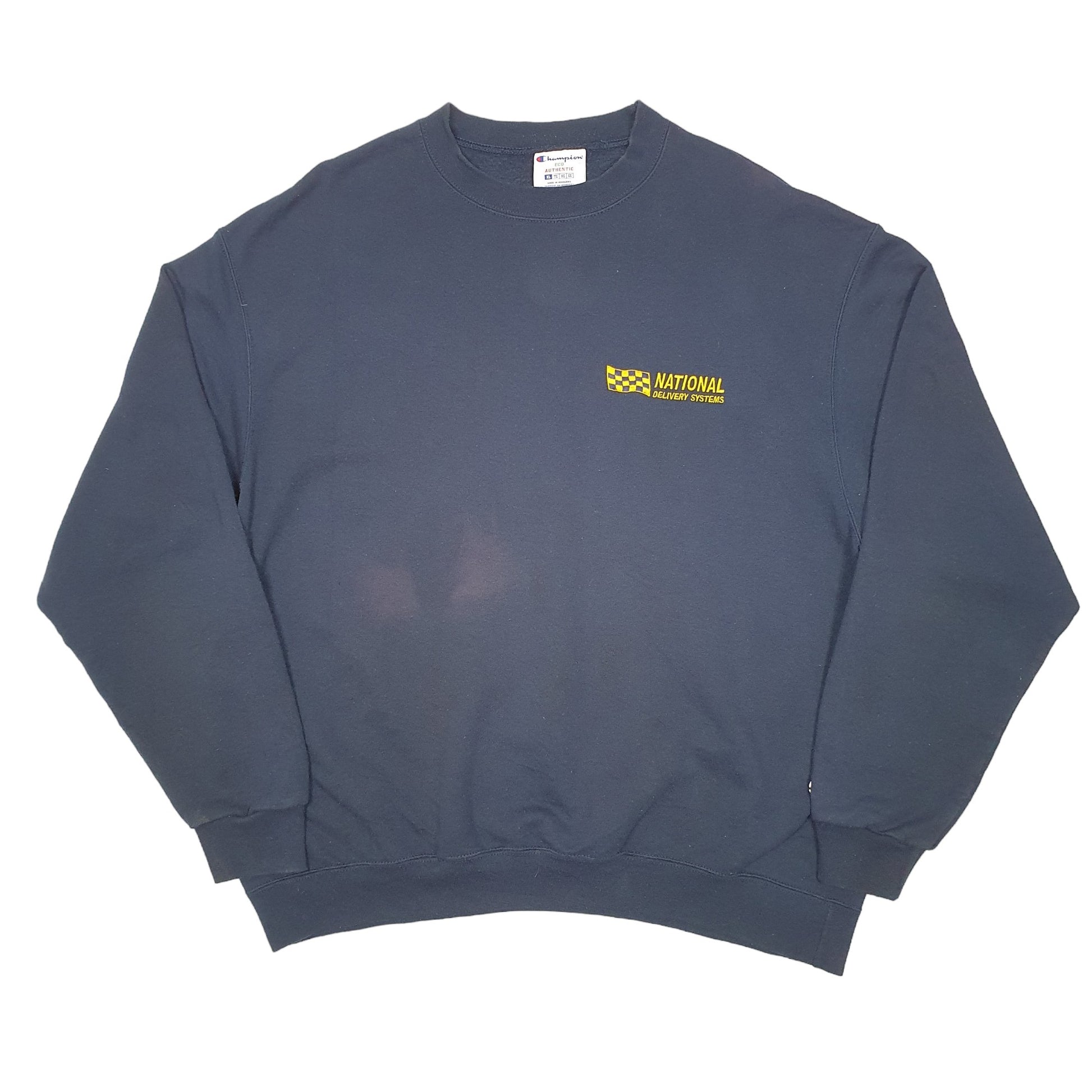 Mens Navy Champion National Delivery Systems Crewneck Jumper