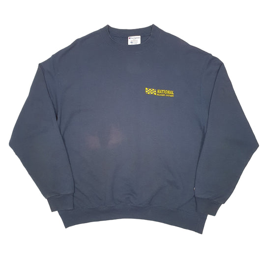 Mens Navy Champion National Delivery Systems Crewneck Jumper