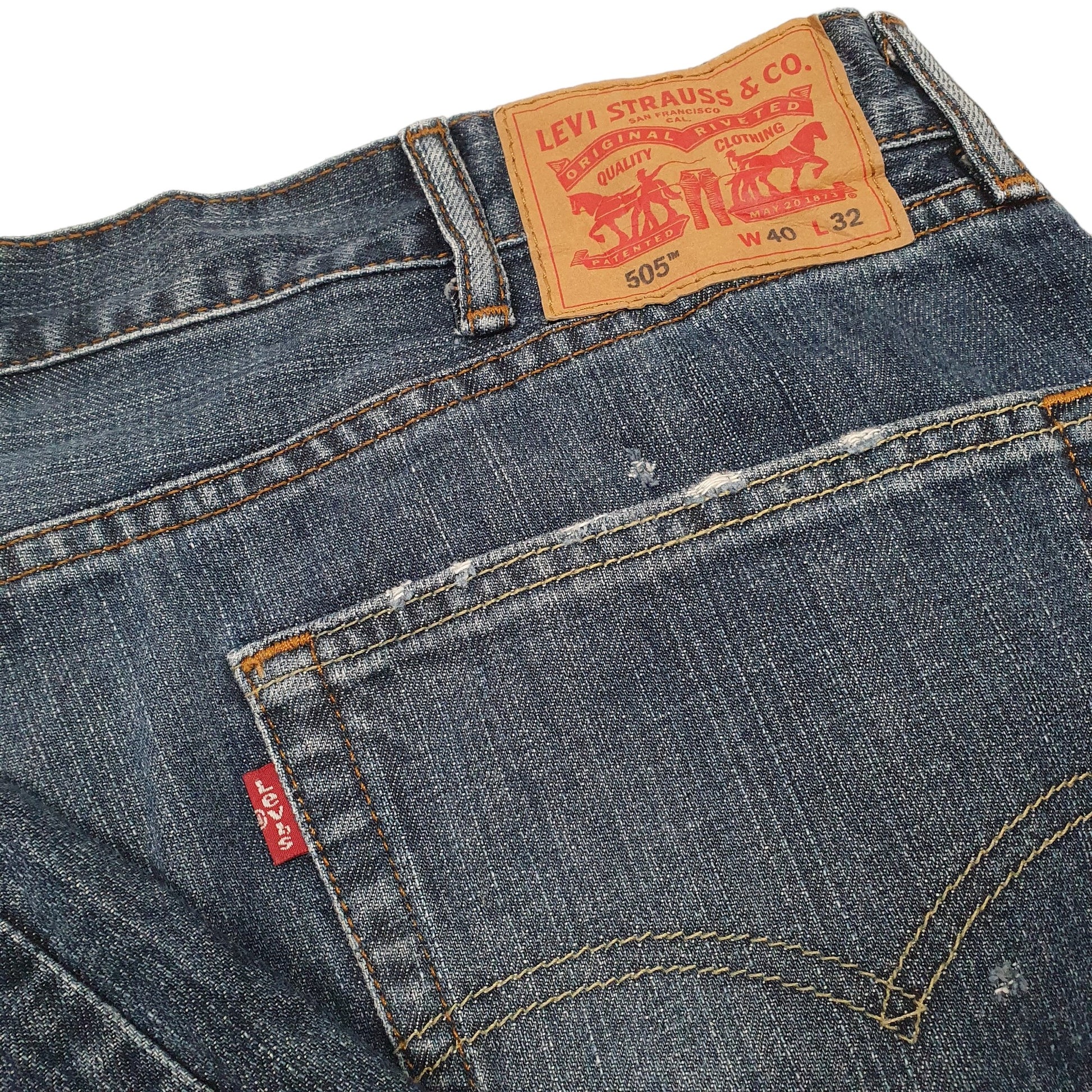 Mens Blue Levis  505 JeansW40 L32