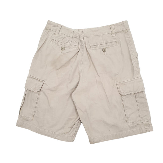 Faded Glory Combat Beige Cargo Workwear Shorts W32