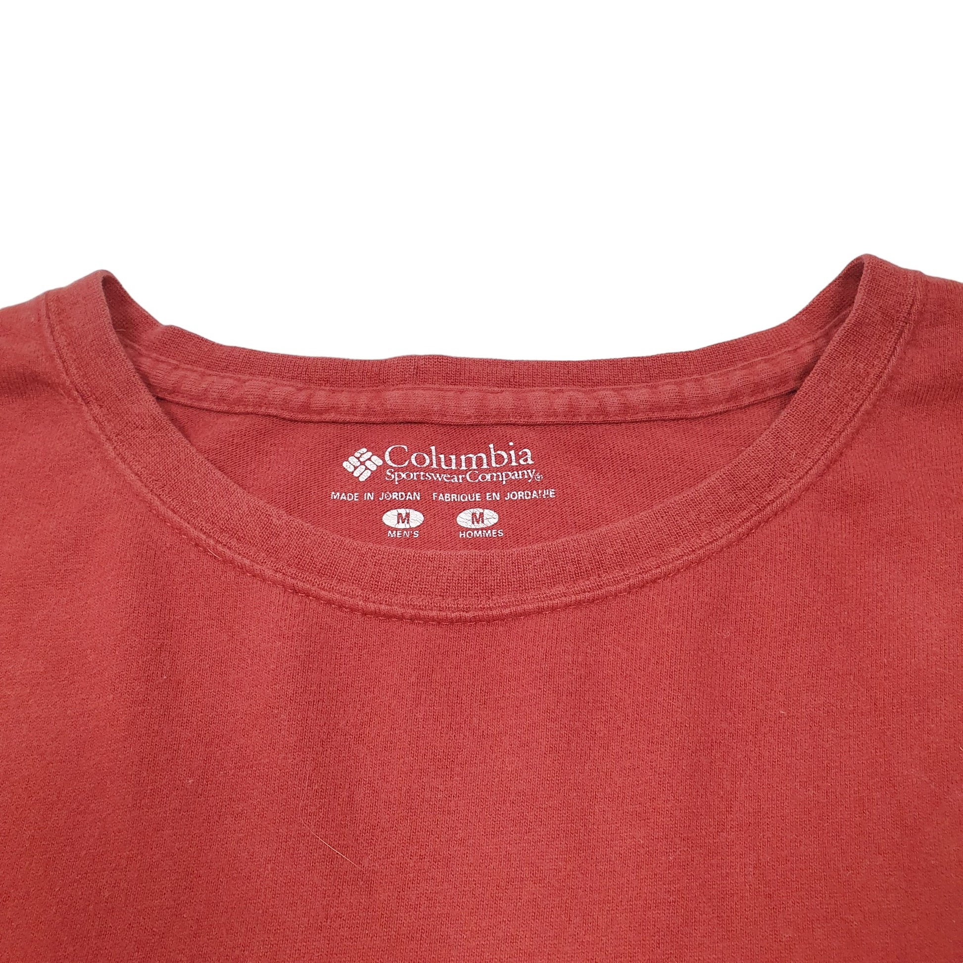 Mens Burgundy Columbia Sportswear Lucky Catch Fishing Long Sleeve T Shirt