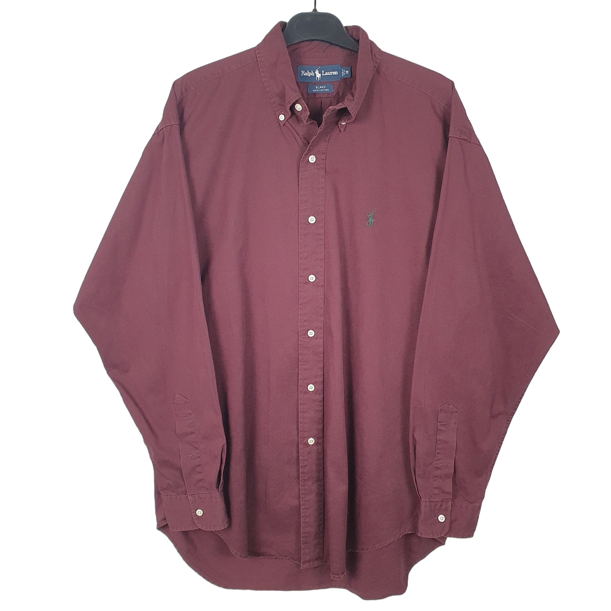 Mens Burgundy Ralph Lauren  Long Sleeve Shirt