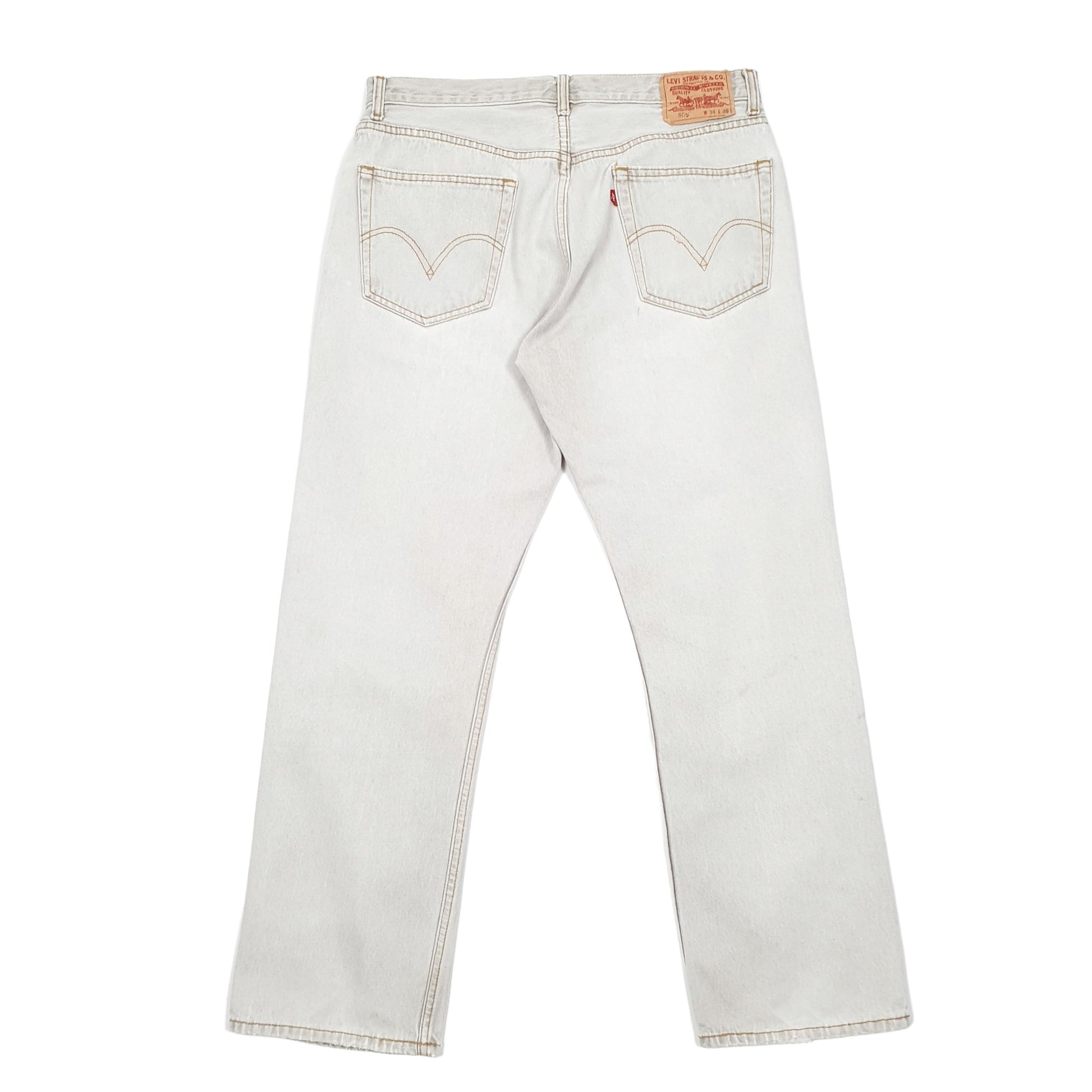 Levis 505 Regular Fit Jeans W34 L30 Grey