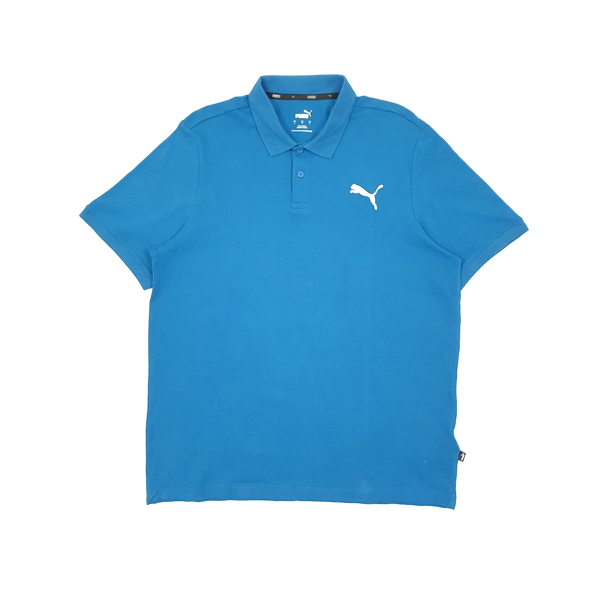 Puma Short Sleeve Polo Shirt Blue