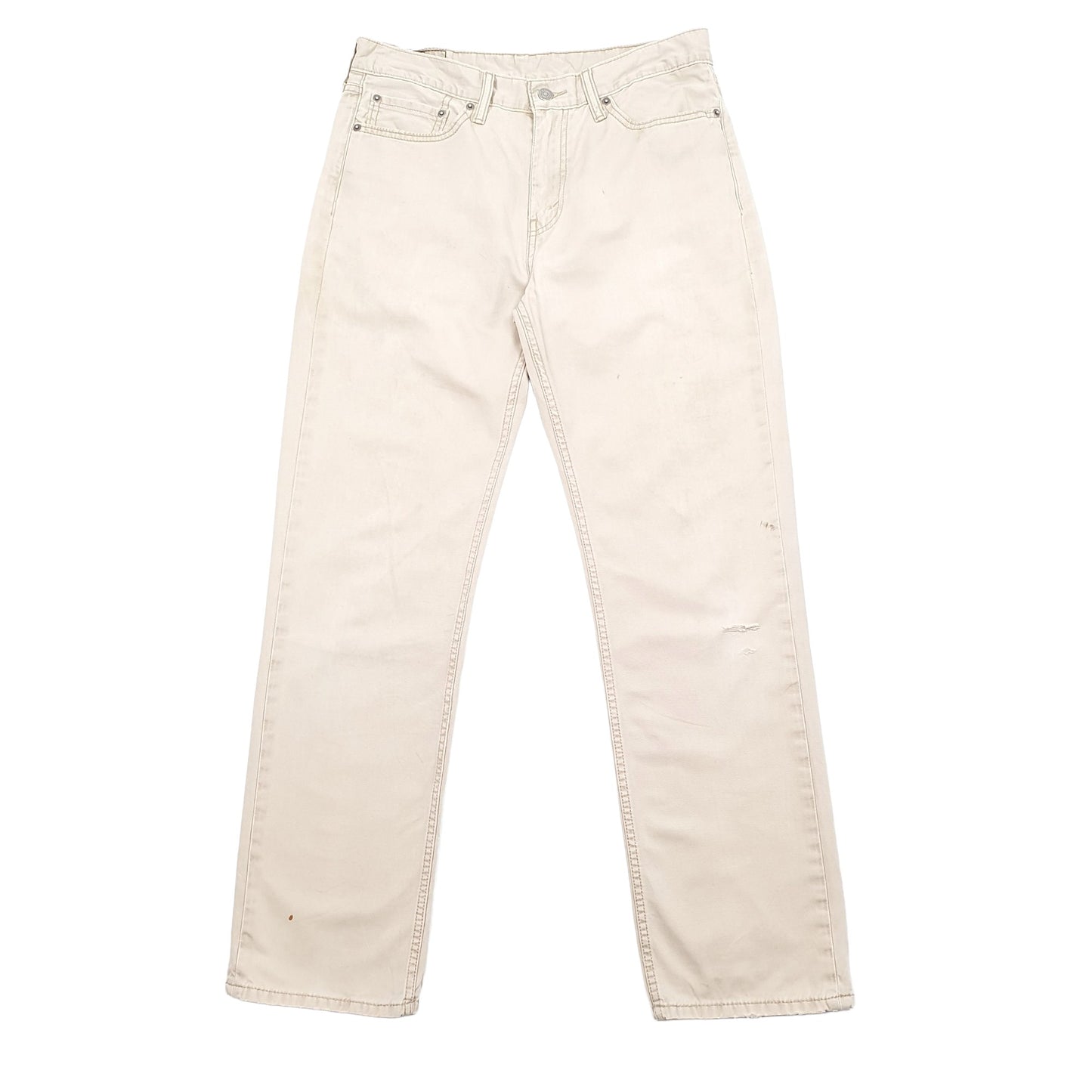 Levis 514 Straight Fit Jeans W33 L32 Beige