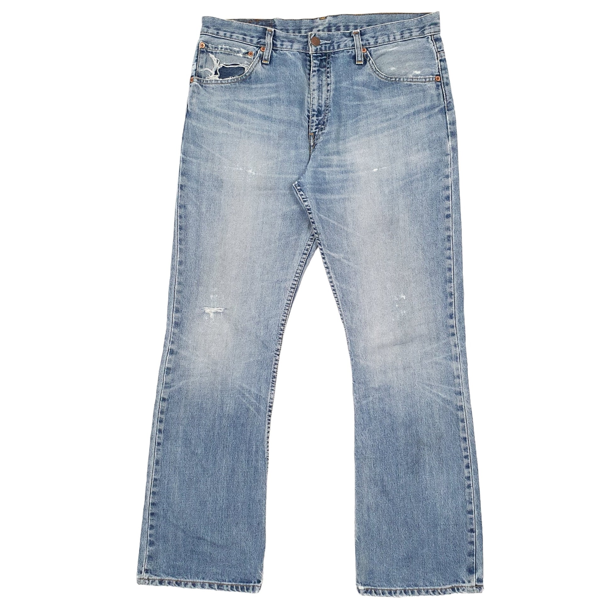 Levis 507 Bootcut Fit Jeans W34 L32 Blue