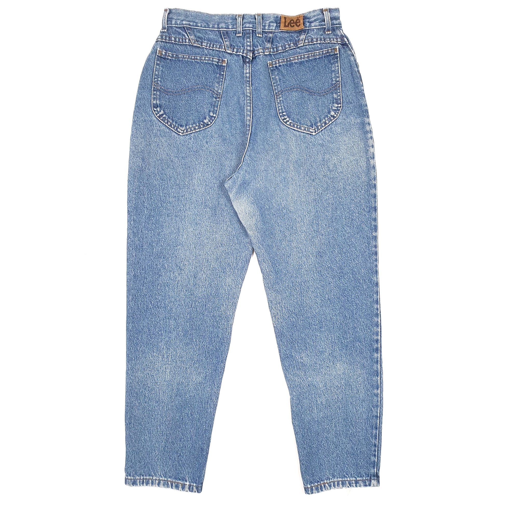 Lee Casual Tapered Fit Relaxed High Waisted Jeans UK Blue