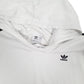Womens White Adidas Crop Top Hoodie Jumper