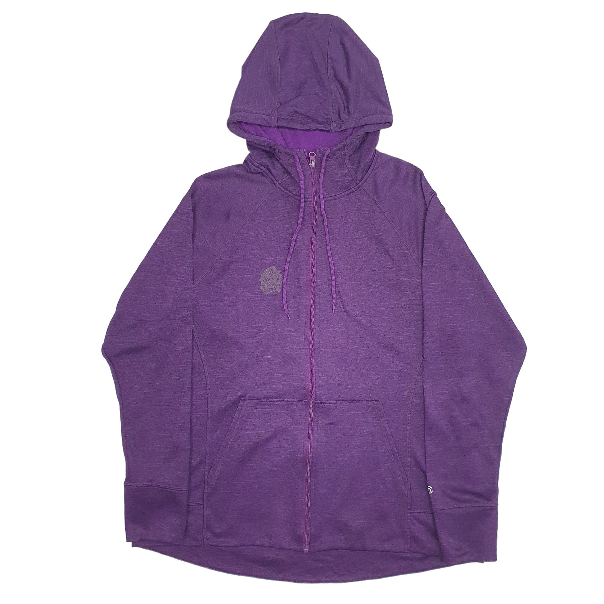 Womens Purple Champion Active Running Sports Full Zip Jumper