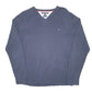 Mens Navy Tommy Hilfiger Knit V Neck Jumper