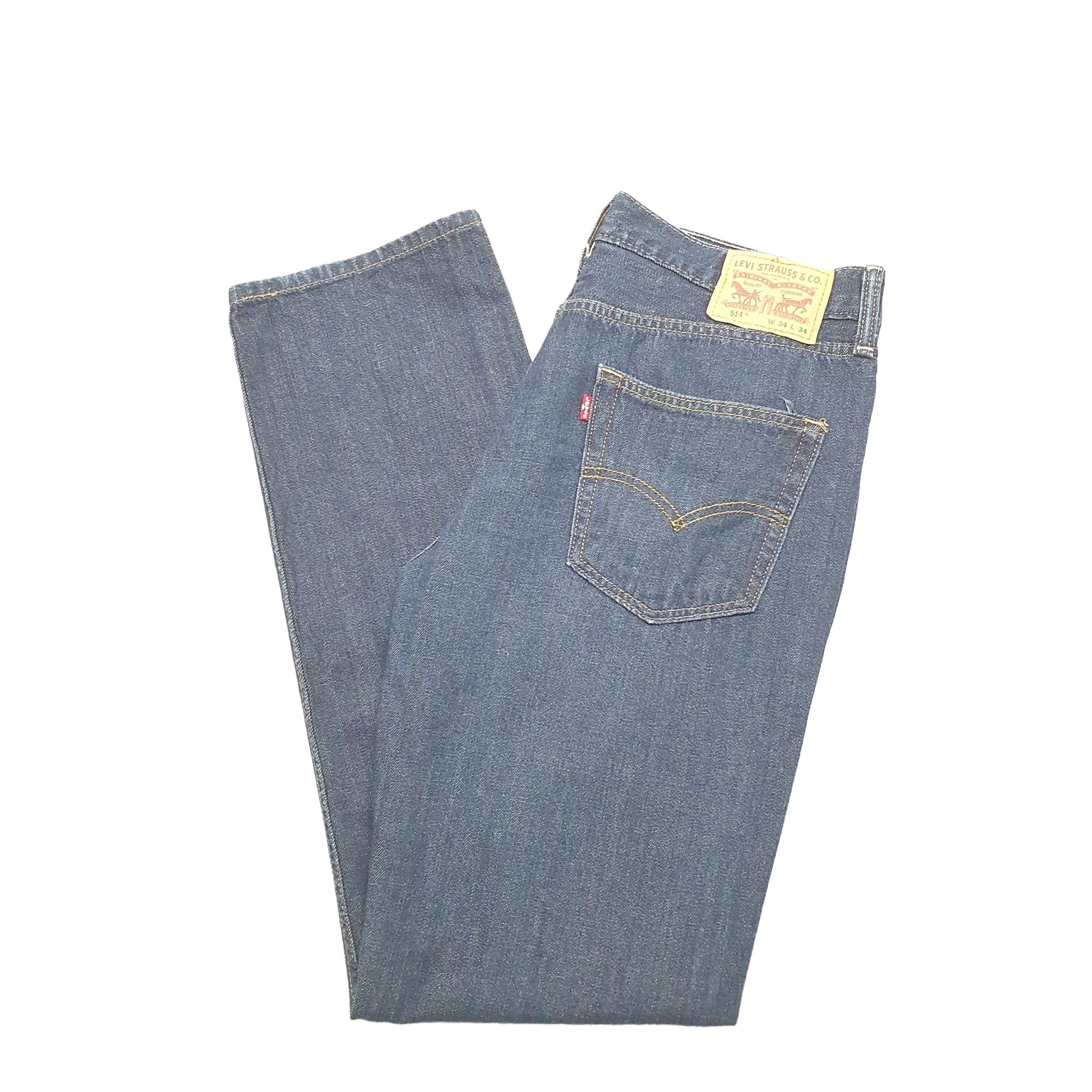 Levis 514 Straight Fit Jeans W34 L34 Blue