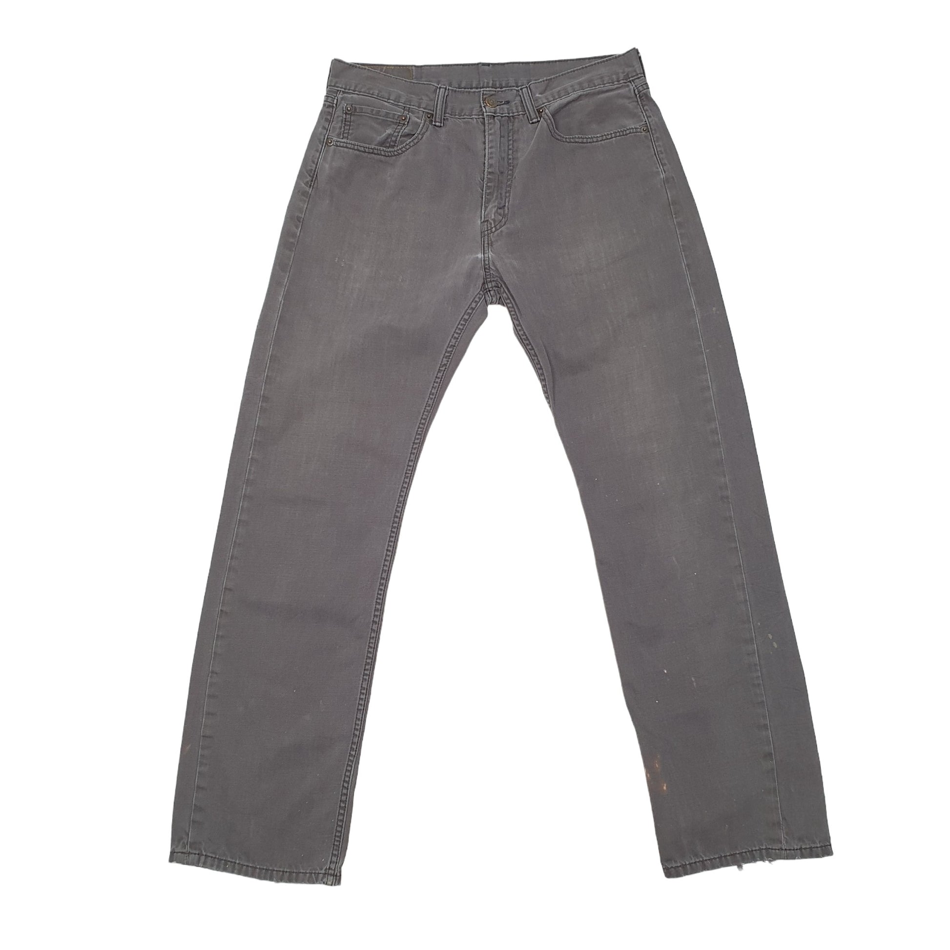 Levis 505 Regular Fit Jeans W33 L31 Grey