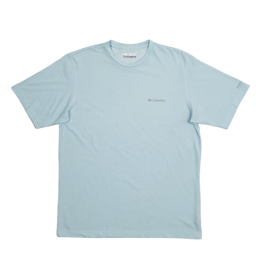 Mens Blue Columbia Sportswear Omni Wick Short Sleeve T Shirt