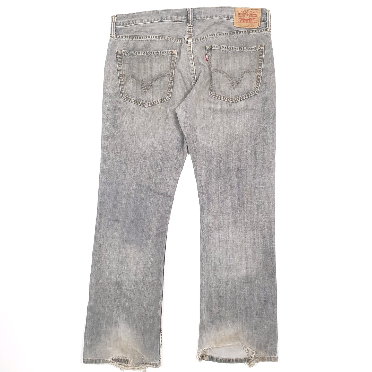 Levis 527 Bootcut Fit Jeans W32 L32 Grey