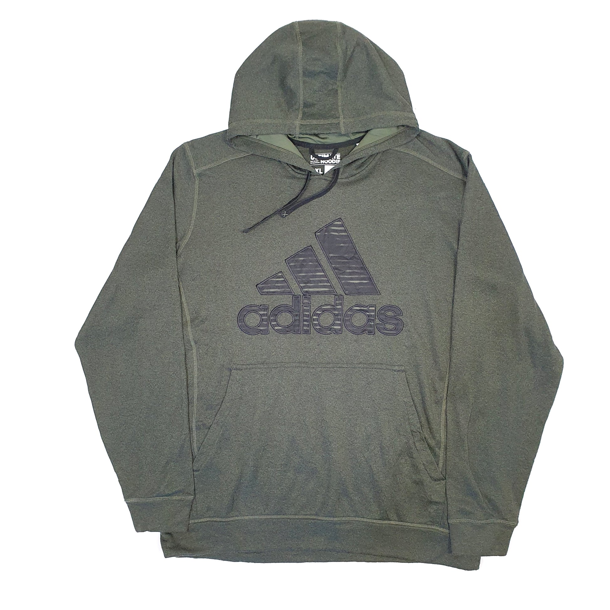 Mens Green Adidas Climawarm Ultimate Hoodie Jumper