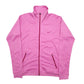 Womens Pink Nike Dri-Fit Full Zip Jumper