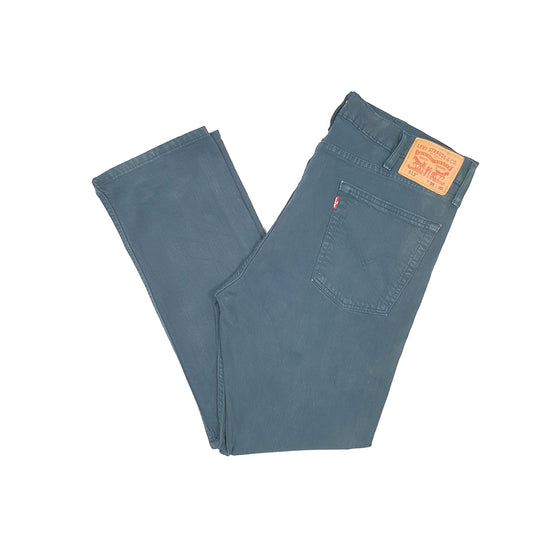 Levis 513 Slim Fit Jeans W38 L29 Green