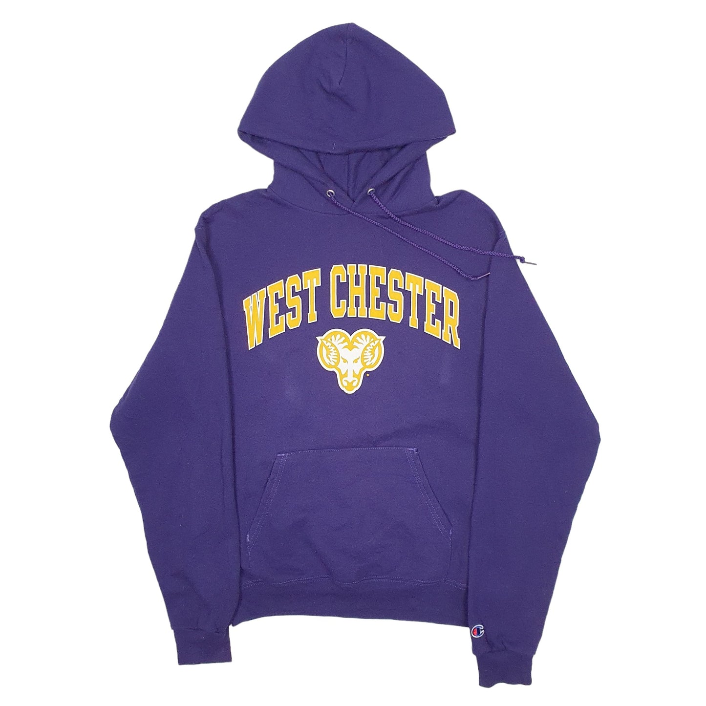 Mens Purple Champion USA College West Chester Hoodie Jumper