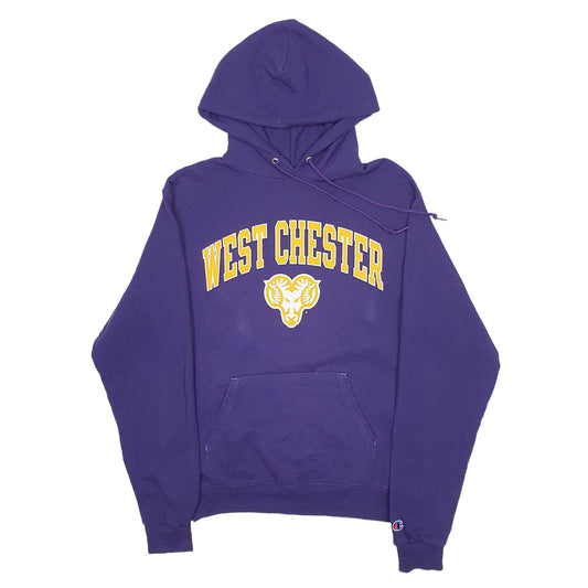 Mens Purple Champion USA College West Chester Hoodie Jumper