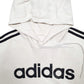 Mens Cream Adidas Spellout Hoodie Jumper