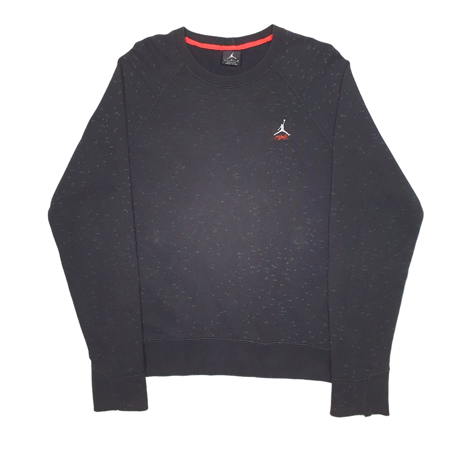 Mens Black Nike Jordan Air Jordan Flight Jumpman Crewneck Jumper
