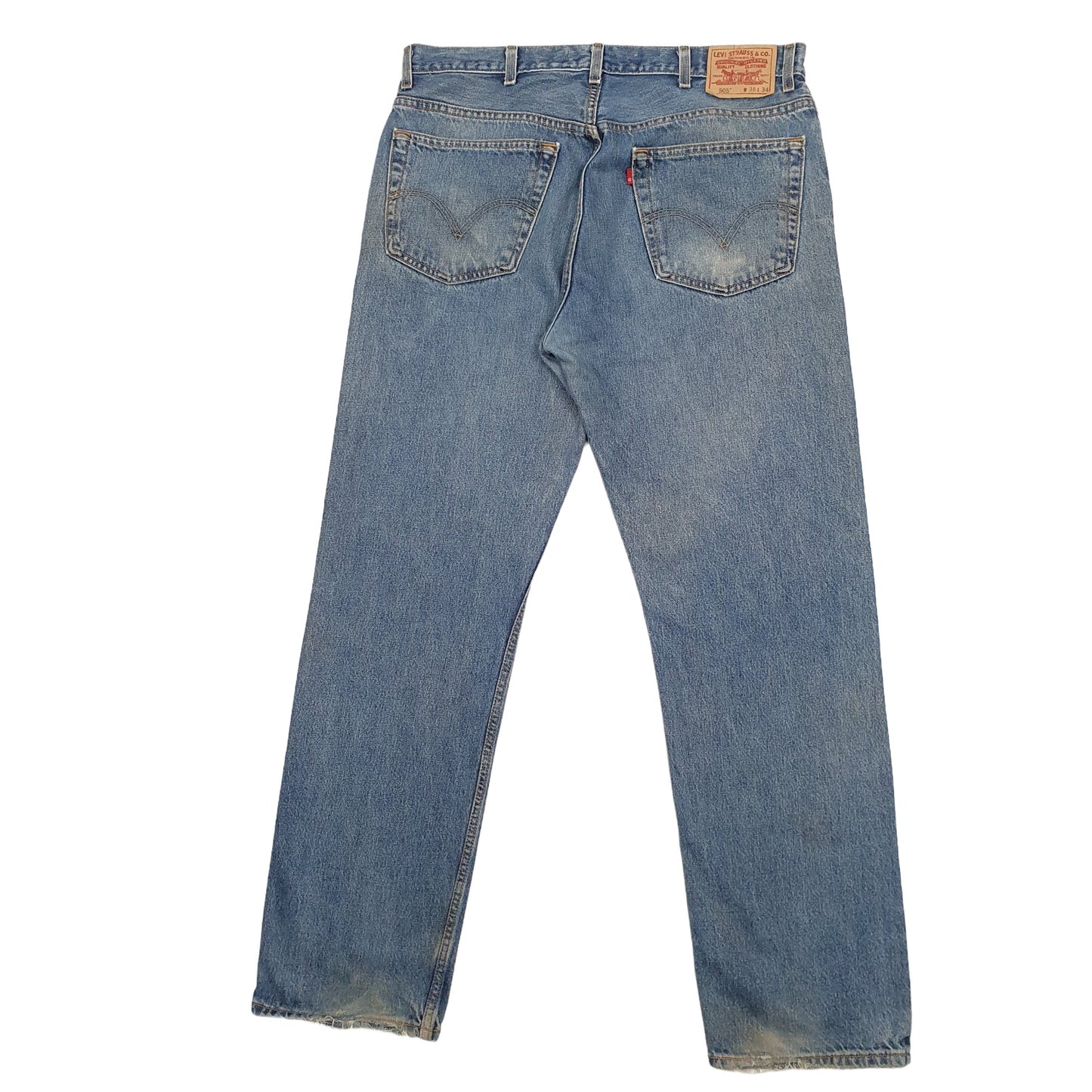 Mens Blue Levis  505 JeansW38 L34