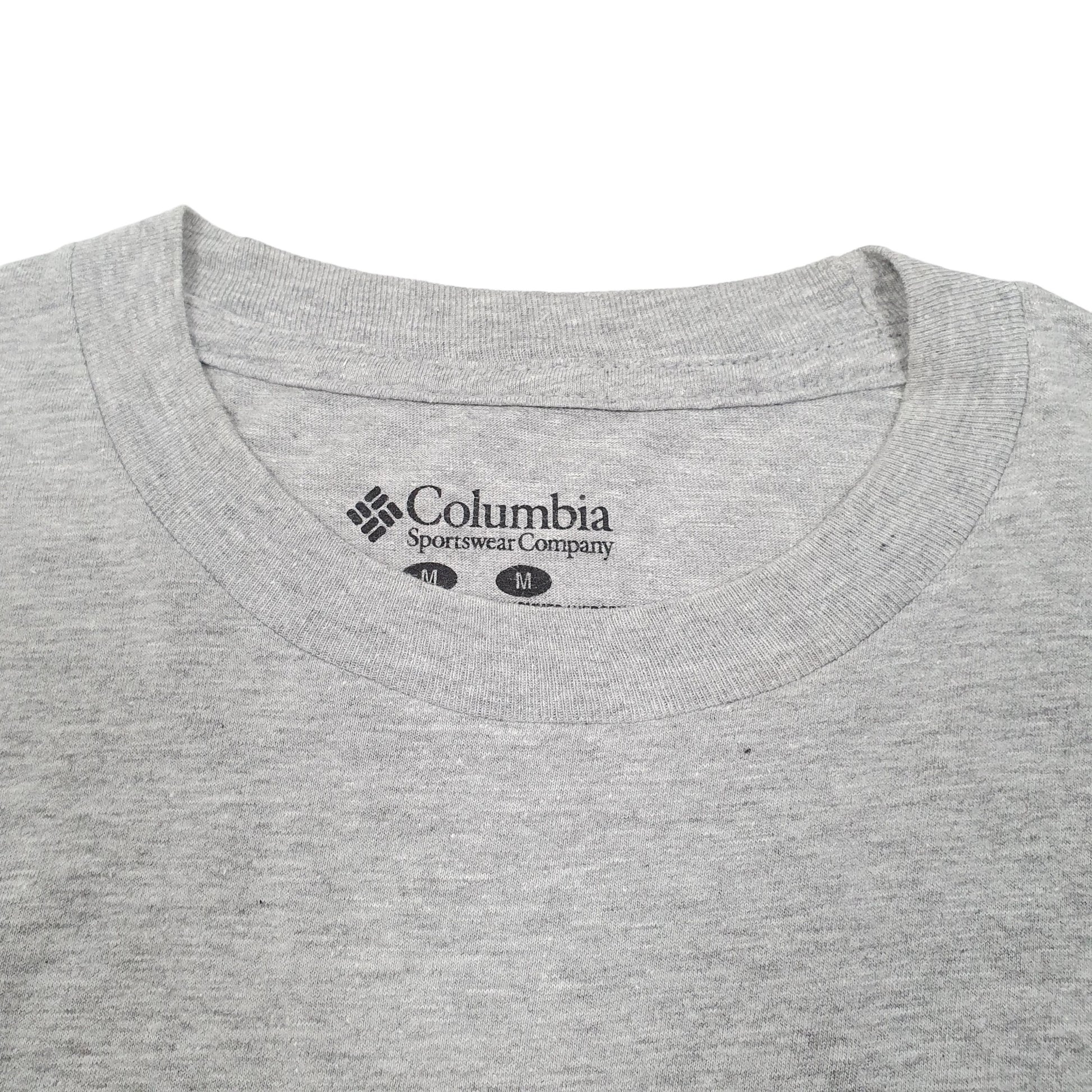 Mens Grey Columbia Sportswear  Short Sleeve T Shirt