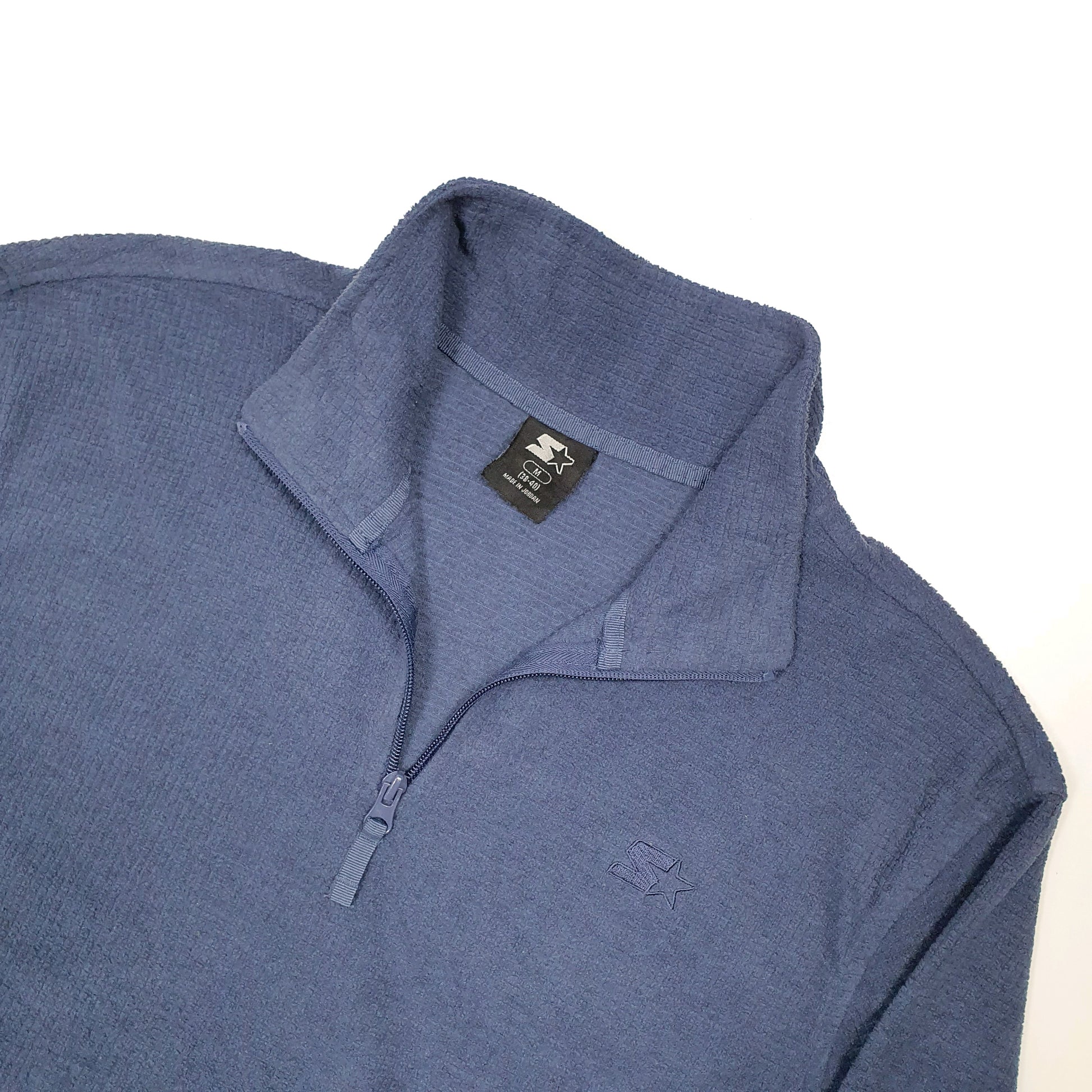 Starter Quarter Zip Fleece M Blue