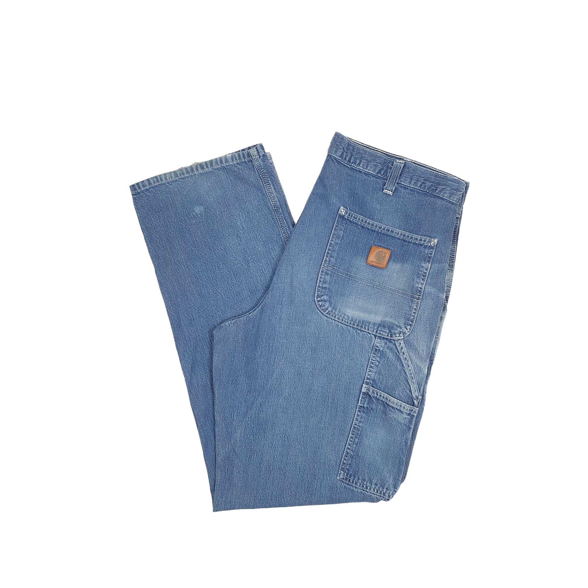 Carhartt Casual Loose Fit Carpenter Jeans W36 L34 Blue