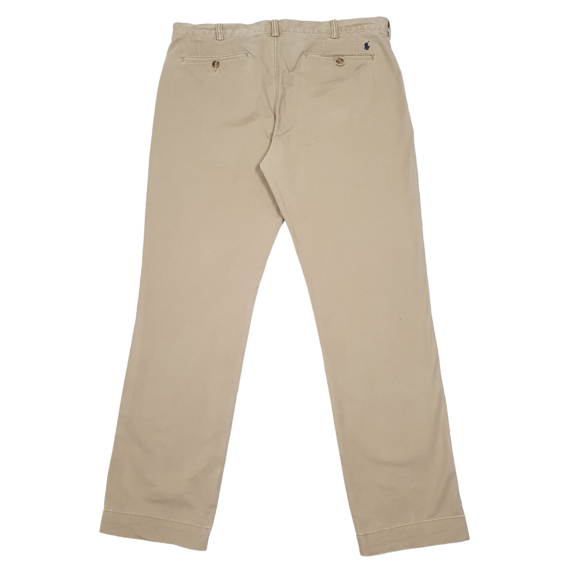 Mens Beige Polo Ralph Lauren Stretch Straight Fit Polo Chino Trousers