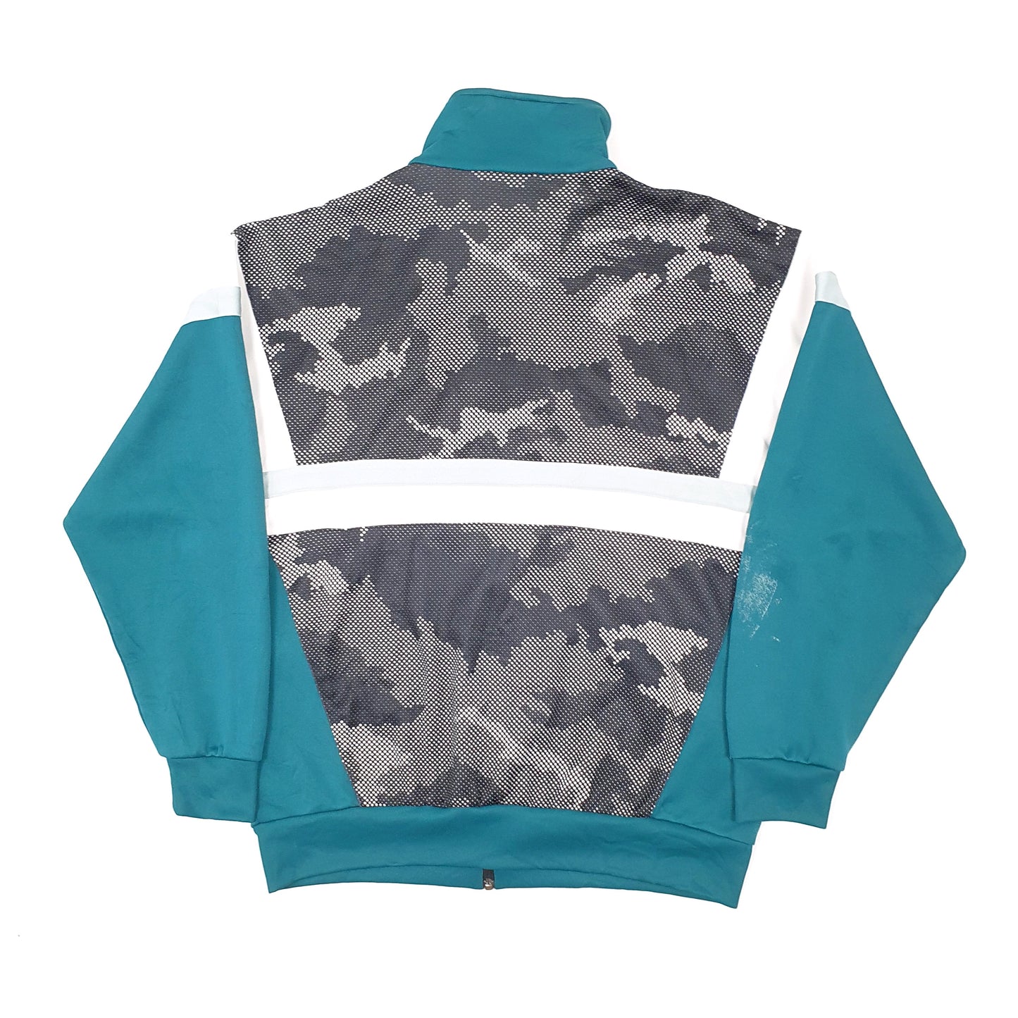 Mens Green Adidas Retro Windbreaker Tracksuit Top Coat