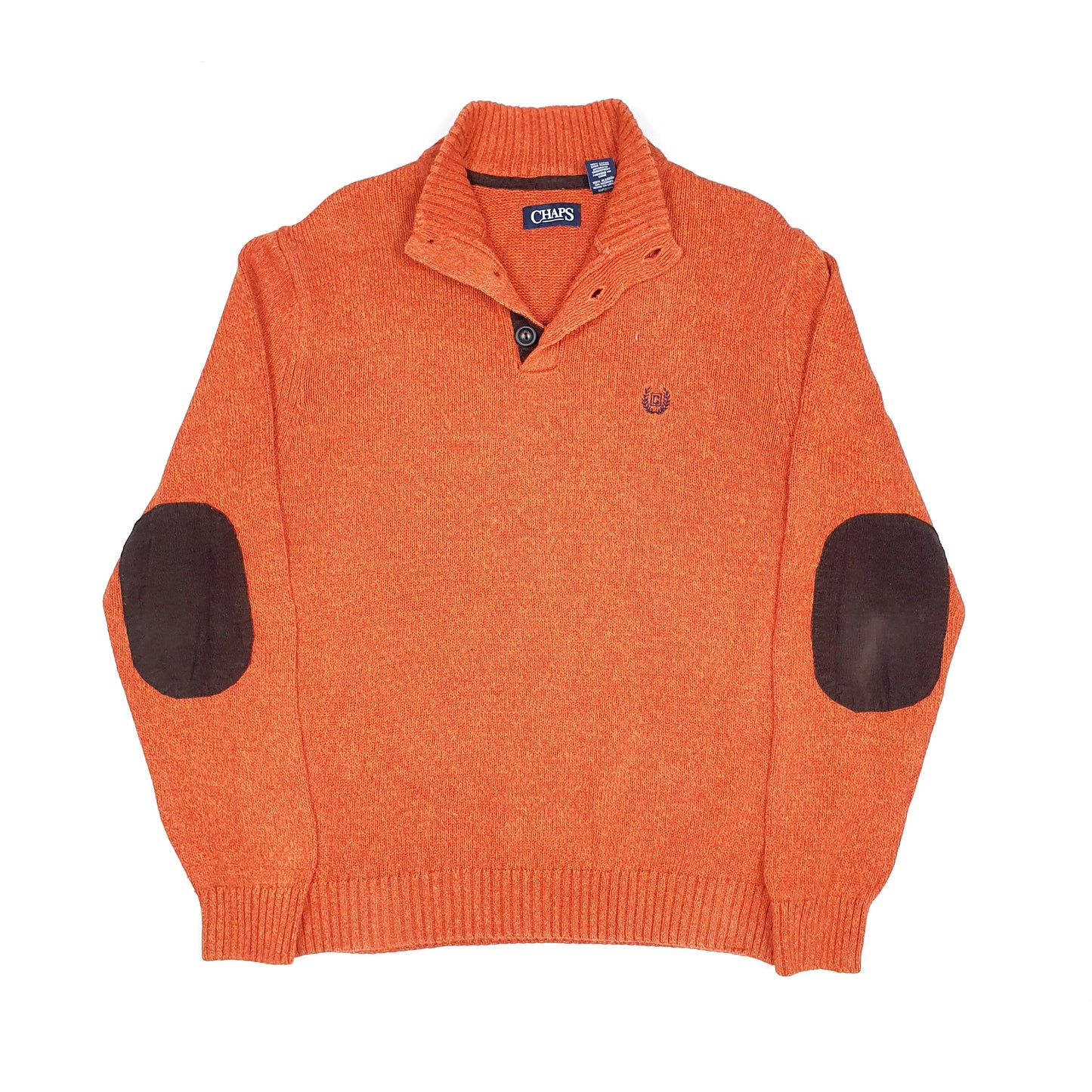 Orange Chaps Quarter Zip Jumper