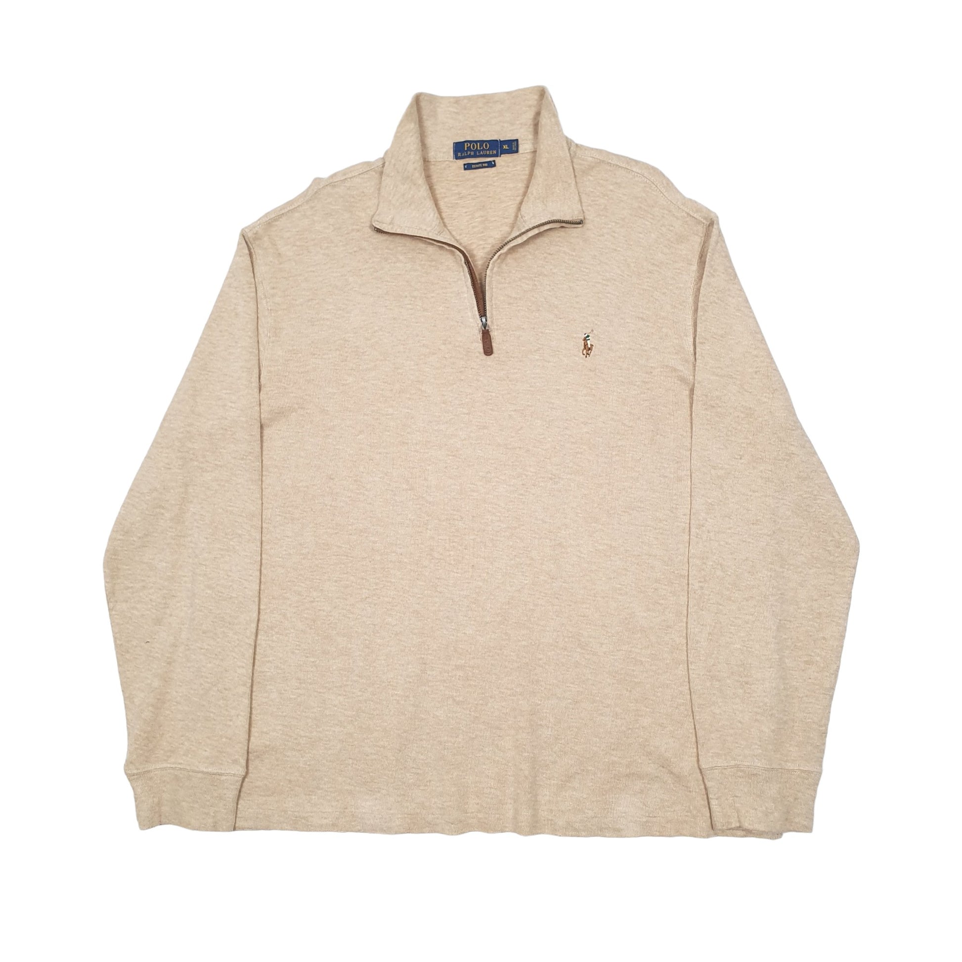 Polo Ralph Lauren Estate Rib Quarter Zip XL Beige