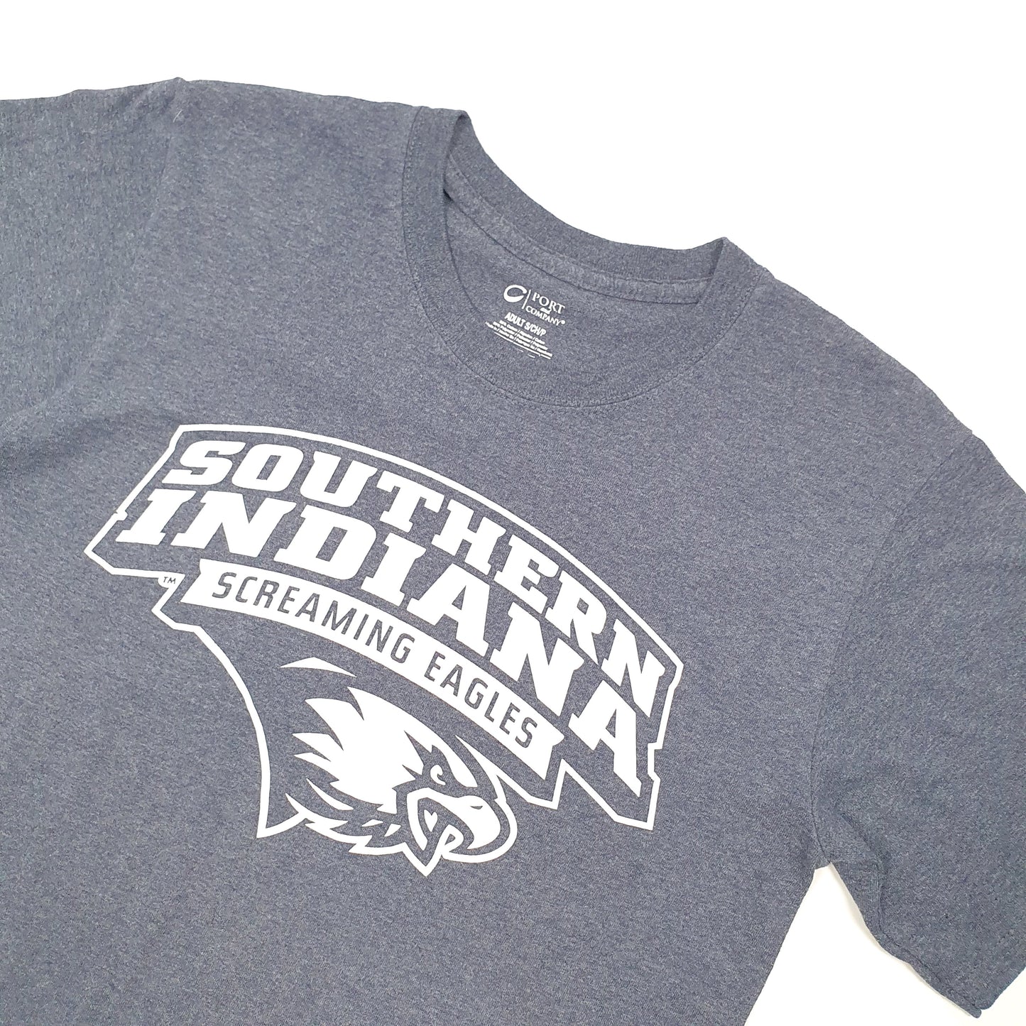 Port & Company USA Indiana Screaming Eagles Short Sleeve T Shirt Blue