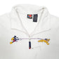 Mens Cream Disney Mickey Mouse Pluto Quarter Zip Jumper