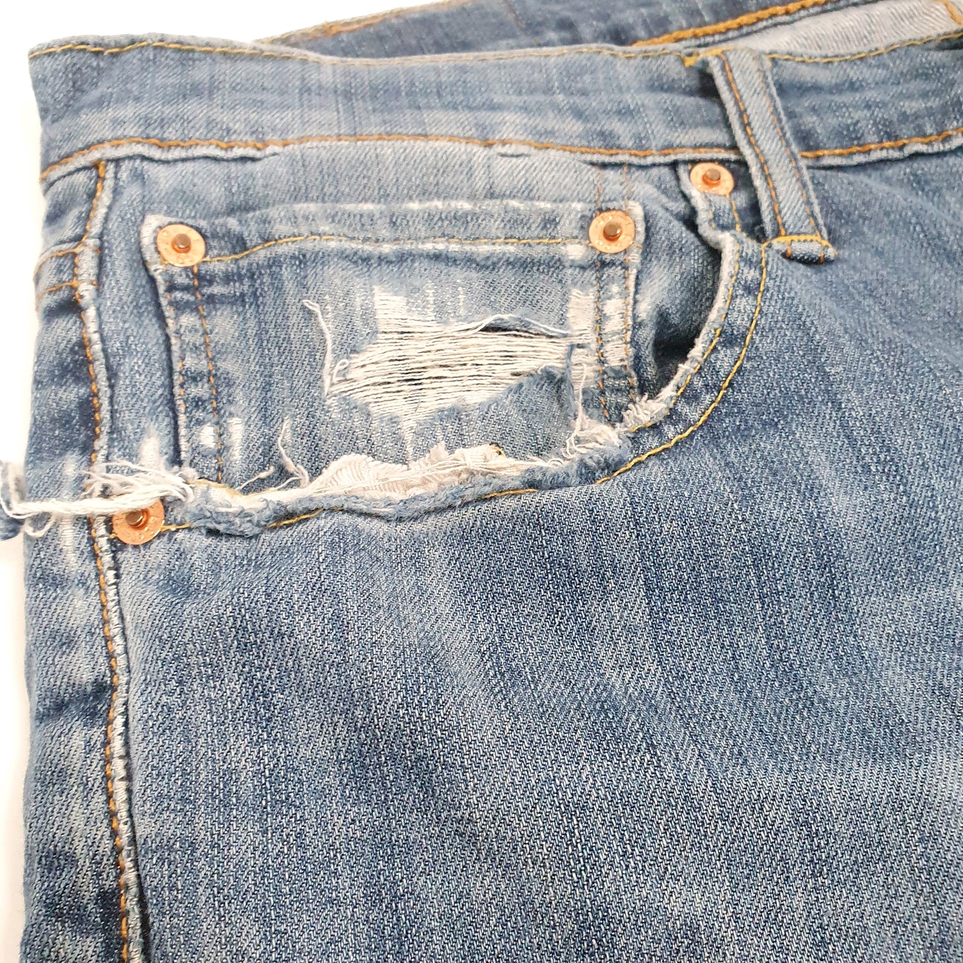 Levis 527 Bootcut Fit Jeans W34 L30 Blue