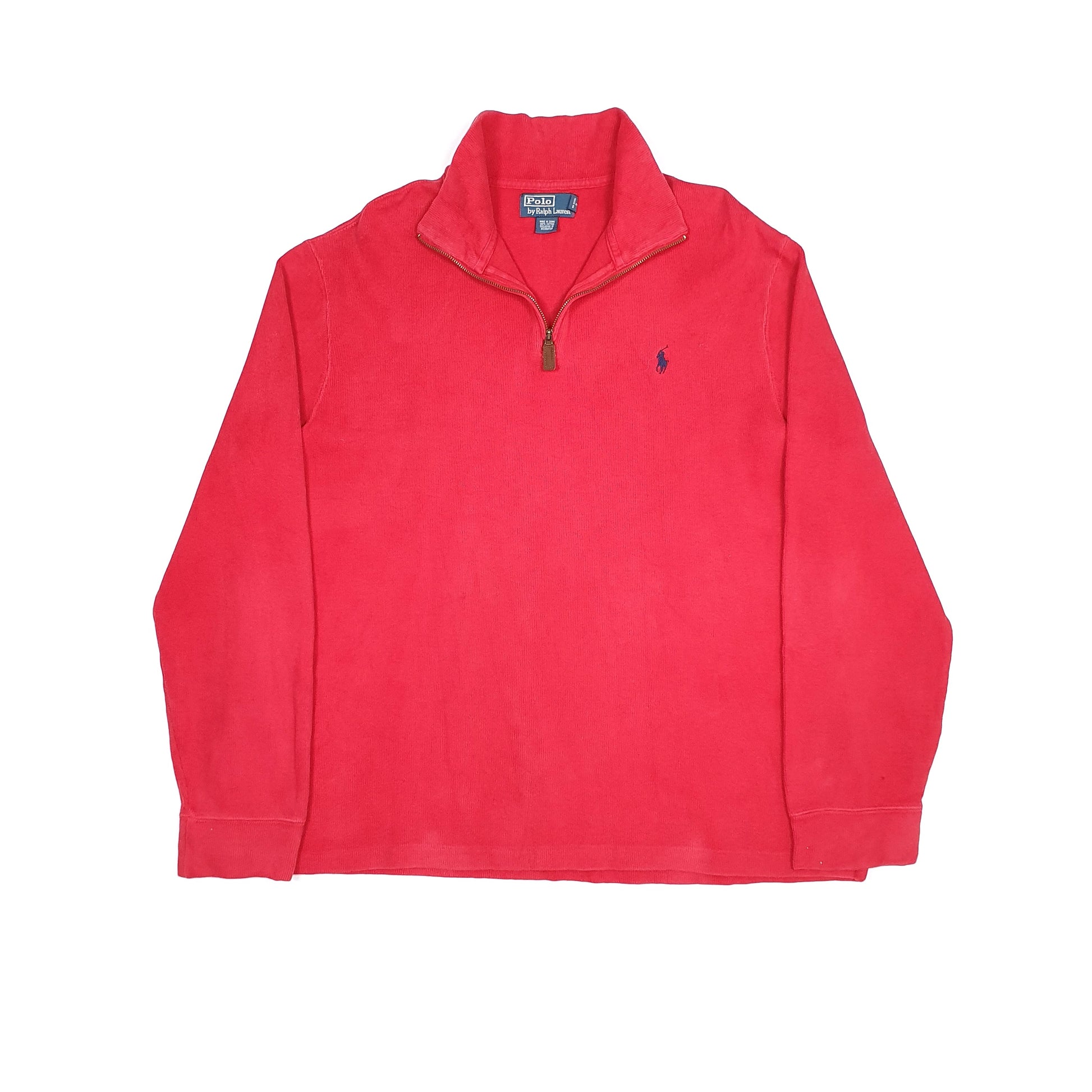 Red Polo Ralph Lauren Quarter Zip Jumper