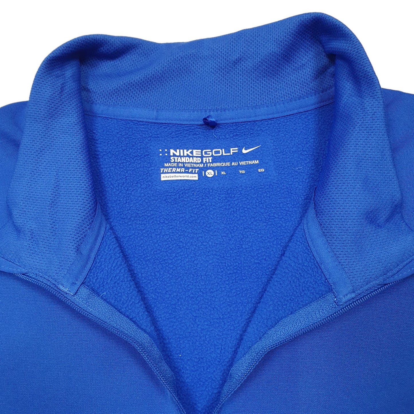 Mens Blue Nike Active Golf Quarter Zip Jumper