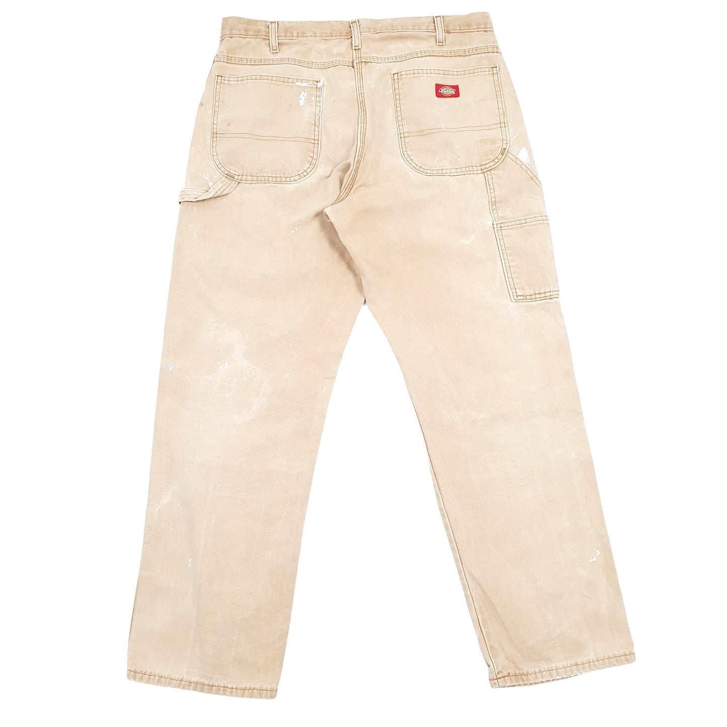 Mens Dickies Beige Carpenter Trousers W36 L31 Beige