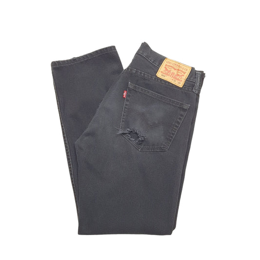 Levis 505 Regular Fit Jeans W32 L30 Black