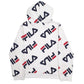 Mens White Fila Spellout Hoodie Jumper